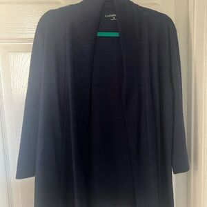 Croft & Barrow Black Cardigan Sweater with Shawl Collar